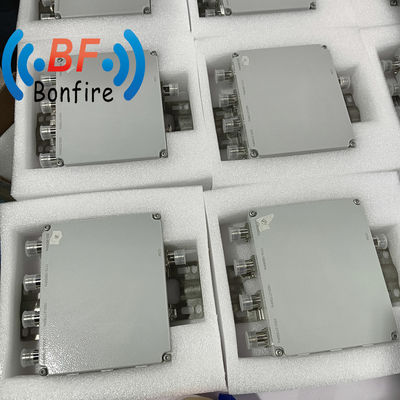 4.3-10f DIN-F Interface RF Quadplexer Multiplexer for 698-960/1710-1880/1920-2170/2600-3800MHz