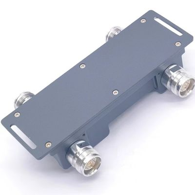 Grey DQ-0740-227701 Hybrid Combiner Hybrid Coupler 2 in 2 out 698-4000MHz 4.3-10 F Red