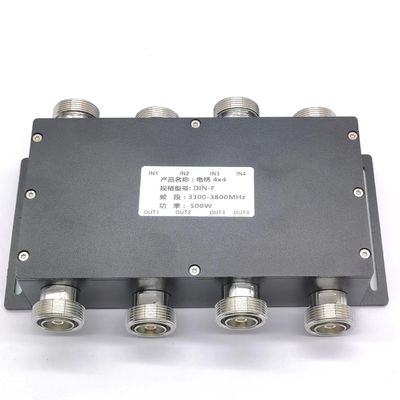 Hybrid Combiner Hybrid Coupler 4 in 4 out 698-3800MHz DIN-F with DIN-F Interface
