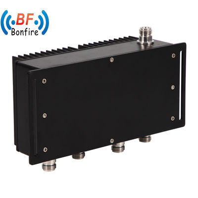 698-3800MHz Low Insertion Loss 4 in 1 out Hybrid Coupler NF RF Hybrid Combiner Black