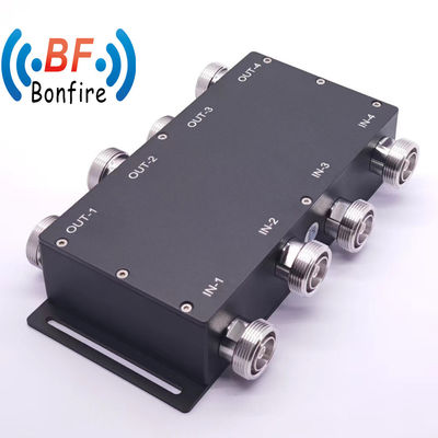 Customized Grey 698-3800MHz RF Low Pim 3dB Hybrid Coupler Combiner 4.3-10 Female Type