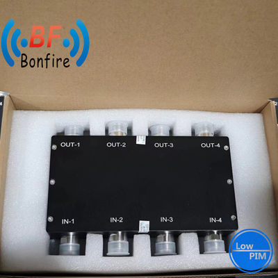 698-3800MHz UHF 3dB 4 in 4 out Matrix Hybrid Coupler for 4.3-10-F/DIN-F/N-F Interface