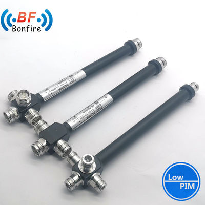 Black Microwave Power Splitter 0.5-6GHz 2 Way RF Power Divider with DIN-F Connector