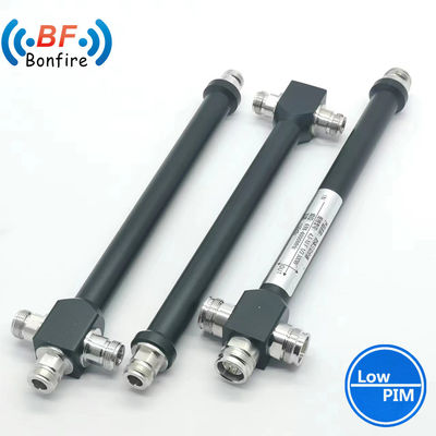 Black Microwave Power Splitter 0.5-6GHz 2 Way RF Power Divider with DIN-F Connector
