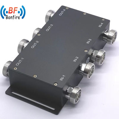 698-4000MHz 4X4 4 in 4 out 300W 155pim RF Hybrid Coupler Hybrid Combiner for Das Ibs