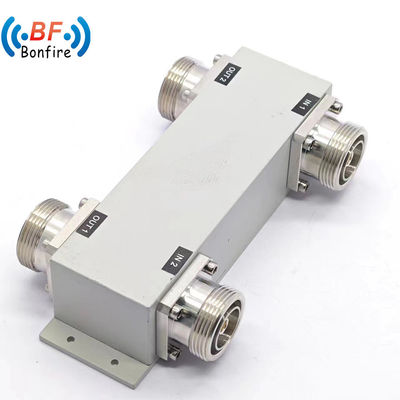 Low Pim 698-4000MHz 300W RF 2X2 Out Hybrid Combiner with 4.3-10-F Connector in Black