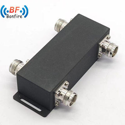 Low Pim 698-4000MHz 300W RF 2X2 Out Hybrid Combiner with 4.3-10-F Connector in Black