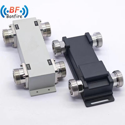 Low Pim 698-4000MHz 300W RF 2X2 Out Hybrid Combiner with 4.3-10-F Connector in Black