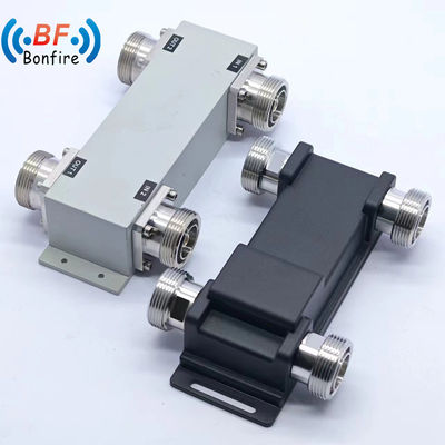 Customized 698-4000MHz 200W Low Pim -161dbc 3dB Hybrid Coupler 2 in 2 out Black Combiner