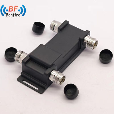 Customized 698-4000MHz 200W Low Pim -161dbc 3dB Hybrid Coupler 2 in 2 out Black Combiner