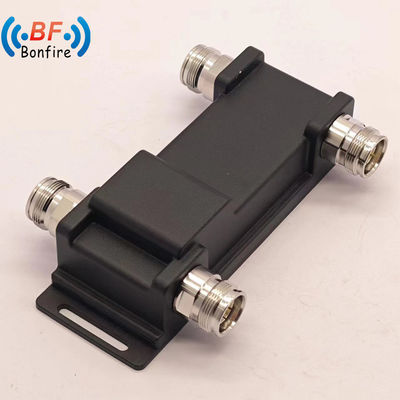 4.3-10-F/DIN-F/N-F Interface 698-4000MHz 2X2 out Hybrid Combiner with N-F Connector