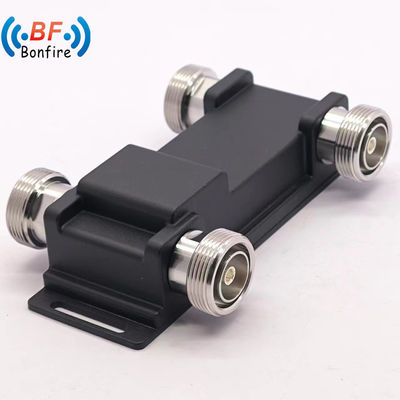 4.3-10-F/DIN-F/N-F Interface 698-4000MHz 2X2 out Hybrid Combiner with N-F Connector