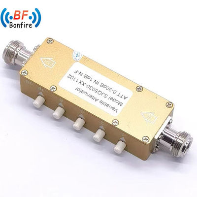 5W DC-3000MHz RF Adjustable Attenuator for Das N-Female SJQ-5030-XX1102 Grey/Red/Black