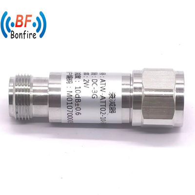 DC-3GHz 2W RF 3dB Coaxial Fixed Attenuator with N Male to Female Connector and Solution