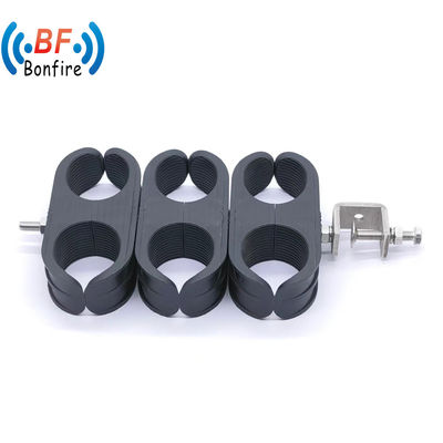 KXK-2201- Double Hole Double Cable Clamp for Stainless Steel Power Cable at Cell Tower
