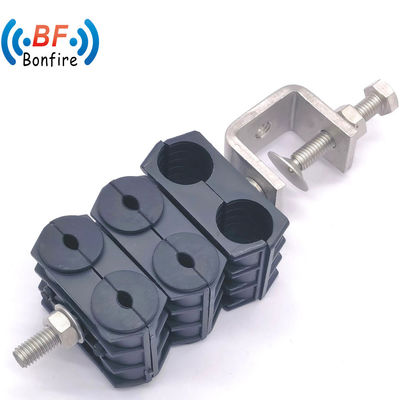 KXK-2201-Double Hole Triple Cable Clamp for 1/2&quot; and 7/8&quot; Coaxial Cable Durable Design
