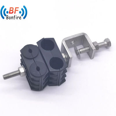 KXK-2201-Double Hole Triple Cable Clamp for 1/2&quot; and 7/8&quot; Coaxial Cable Durable Design