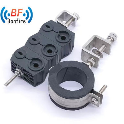 Single Hole Universal Power Cable Clamp and Fiber Clamp for Easy Fitting on Telecom Site