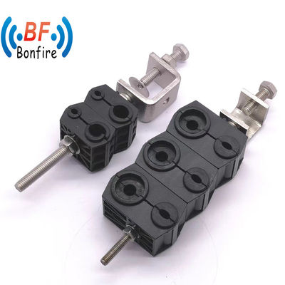 15.00cm * 6.00cm * 1.50cm Package 3 Way Feeder Clamp for 5mm Fiber and Power Cable
