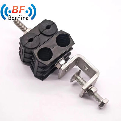 RF Twin Coaxial Superflex Smooth Cable Feeder Clamp for Telecommunication Applications