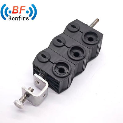 Customized 5-7mm 13-14mm Three Holes Hook Type Feeder Clamps Self Locking Cable Clamp