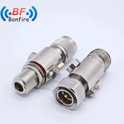 Indoor/Outdoor IP65 BLQ-XXXXX 0-3GHz Antenna Feed Lightning Surge Protector N Male to SMA Female Jack Lightning Arrester