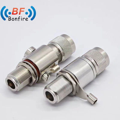 Indoor/Outdoor IP65 BLQ-XXXXX 0-3GHz Antenna Feed Lightning Surge Protector N Male to SMA Female Jack Lightning Arrester