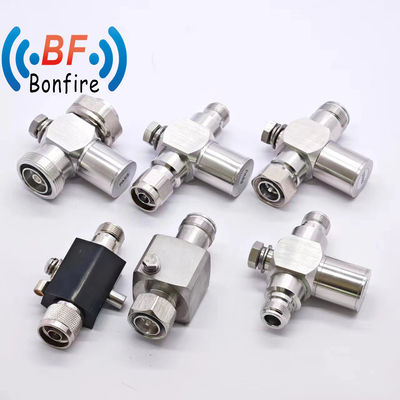 Grey RF Coaxial 3G N Male to RP-SMA Plug Connector N to RP-SMA Cable Lightning Arrester Surge Protector Arrestor