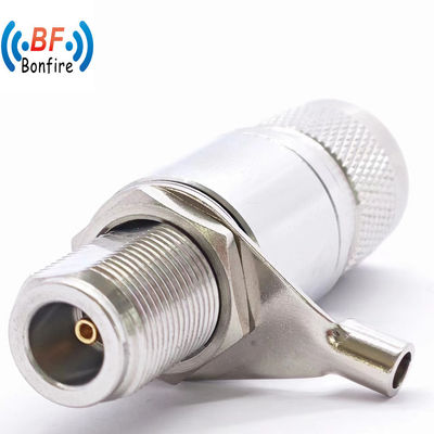 Customized Red N Female Coax Cable Connector Surge Arrester for 698-3800MHz Frequency