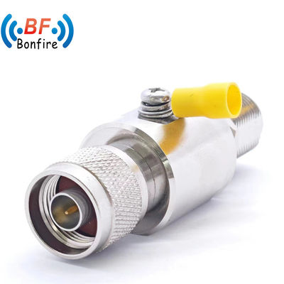 RF 698-3800MHz Coax Surge Protector N Female Bulkhead to N-F Lightning Arrester Arrestor