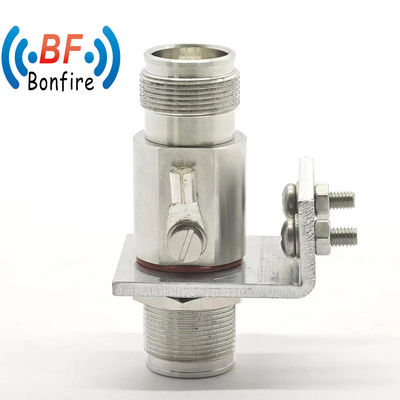Secure N Male to RP-SMA Male RF Lightning Surge Protector for Dual Plug Cable Connector