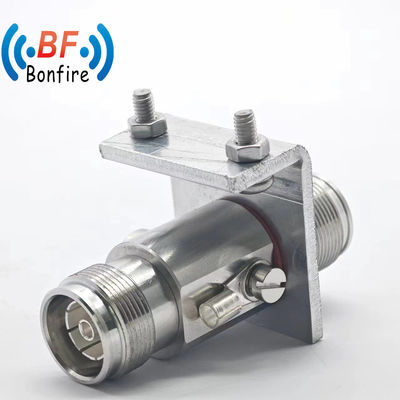 Secure N Male to RP-SMA Male RF Lightning Surge Protector for Dual Plug Cable Connector