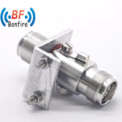 N Female Bulkhead to SMA Female Silver Plated RF Surge Protector Arrestor for Audio Jack Protection