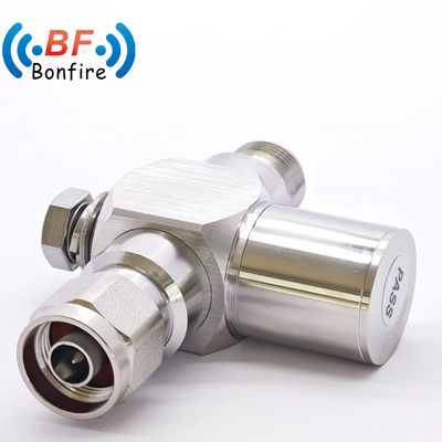 698-3800mhn Male Female Lightning Arrester N Plug to N Female Bulkhead Coaxial Lightning Surge Protector 6g Gas Tube Discharge Arrestor