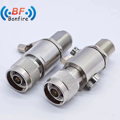 698-3800MHz F Female to Jack Female Coaxial Connector Lightning Protection Accessory