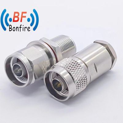 DC-11GHz N Male Straight Clamp LMR 400 Captive Type RF Connector Waterproof Rate IP 67