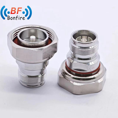 Low Pim RF Connector -160dbc DC-4GHz 4.3/10 Male to N Female RF Adaptor for Materials