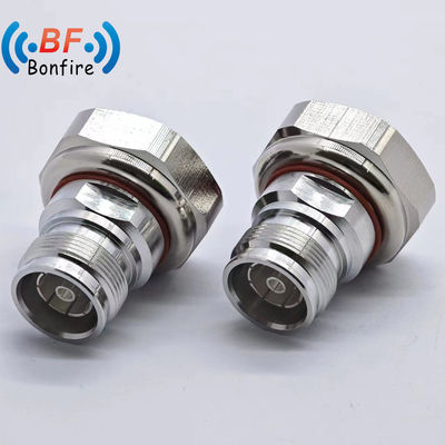 RF Connector with 7/16 Dinf to 4310f Straight Type -155dbc DC-4GHz Low Vswr RF Adapter Waterproof Rate IP 67