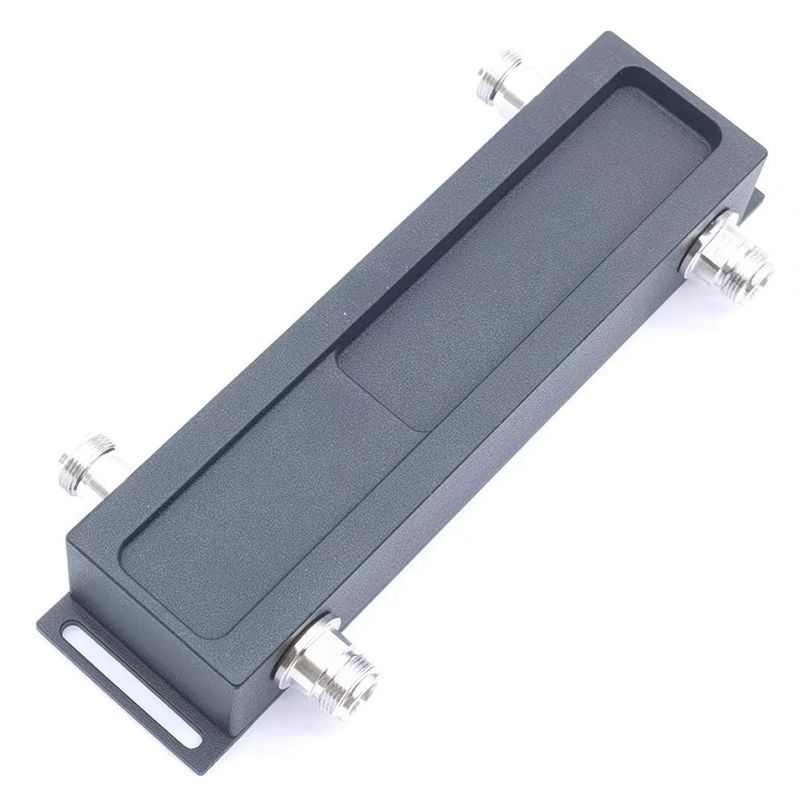 20.00cm * 6.00cm * 3.00cm N-F 698-3800MHz 2 in 2 out Hybrid Combiner with Lowest NF