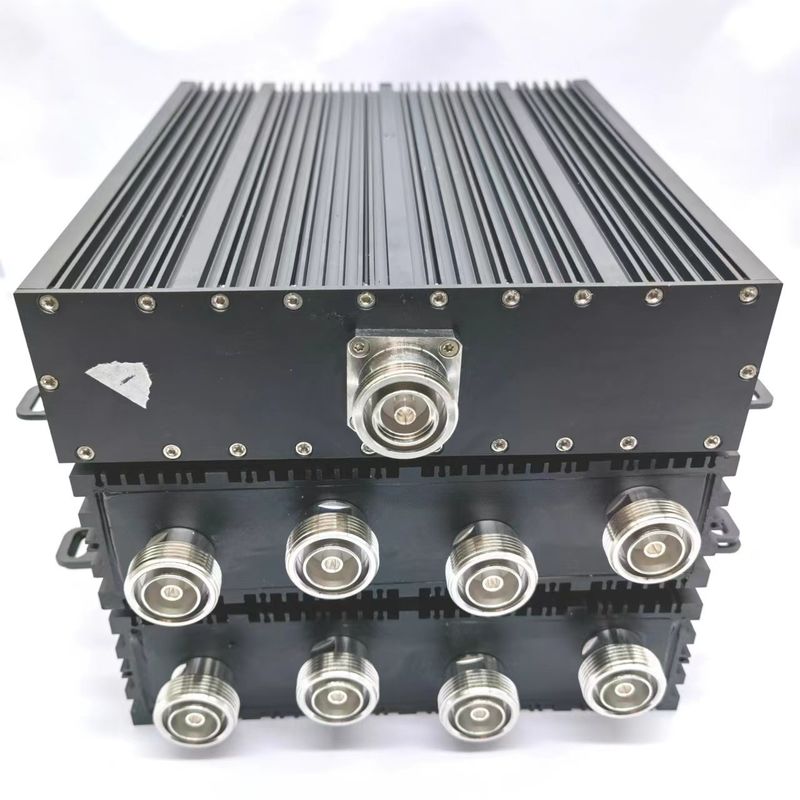 150dbc Hybrid Coupler for Telecommunication 4 in 1 out 698-3800MHz DIN-F Interface