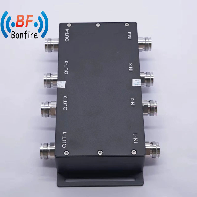 698-3800MHz Low Pim 2X2 Hybrid Coupler 4.3-10 Female Hybrid Combiner for Wideband