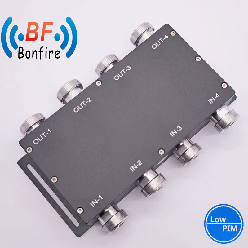 DQ-XXXXXX 698-3800MHz RF Hybrid Coupler Combiner 4 in 4 out with N Type Connector