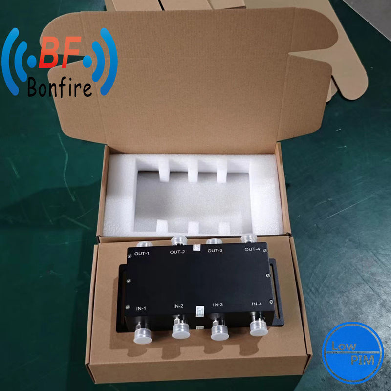 Hybrid Coupler VHF 698-3800MHz 3dB Hybrid Combiner 4 in 4 out with N Type Connector