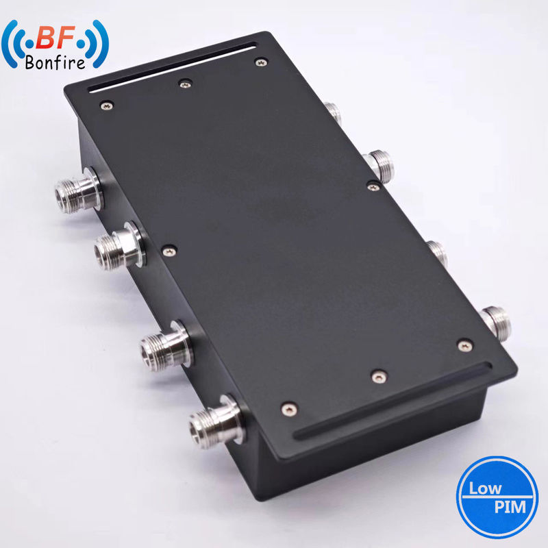 4.3-10 Female Wideband 4X4 Hybrid Combiner with Low Pim -160dBc 2X43dBm DQ-XXXXX Grey