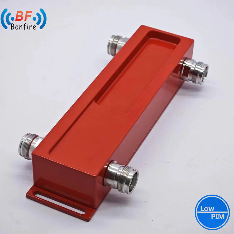 698-4000MHz 3dB Hybrid Coupler -155dbc 2X2 RF Hybrid Coupler Combiner for Ibs Bts Red