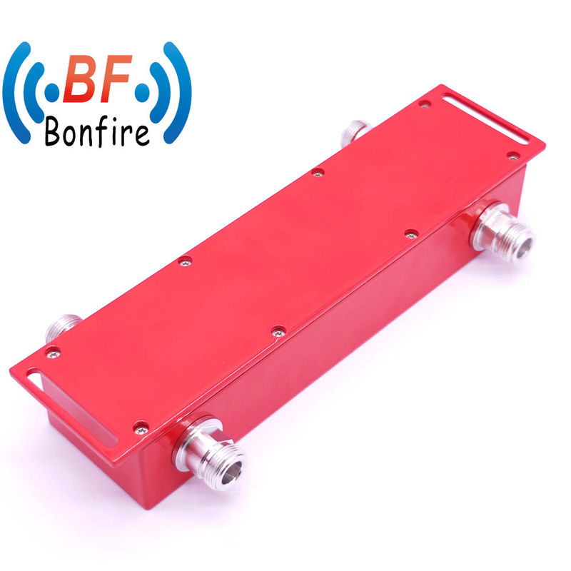 160dbc 500W N Type 698-3800MHz 2X2 Indoor Red Color Hybrid Coupler for Ibs/Das Projects