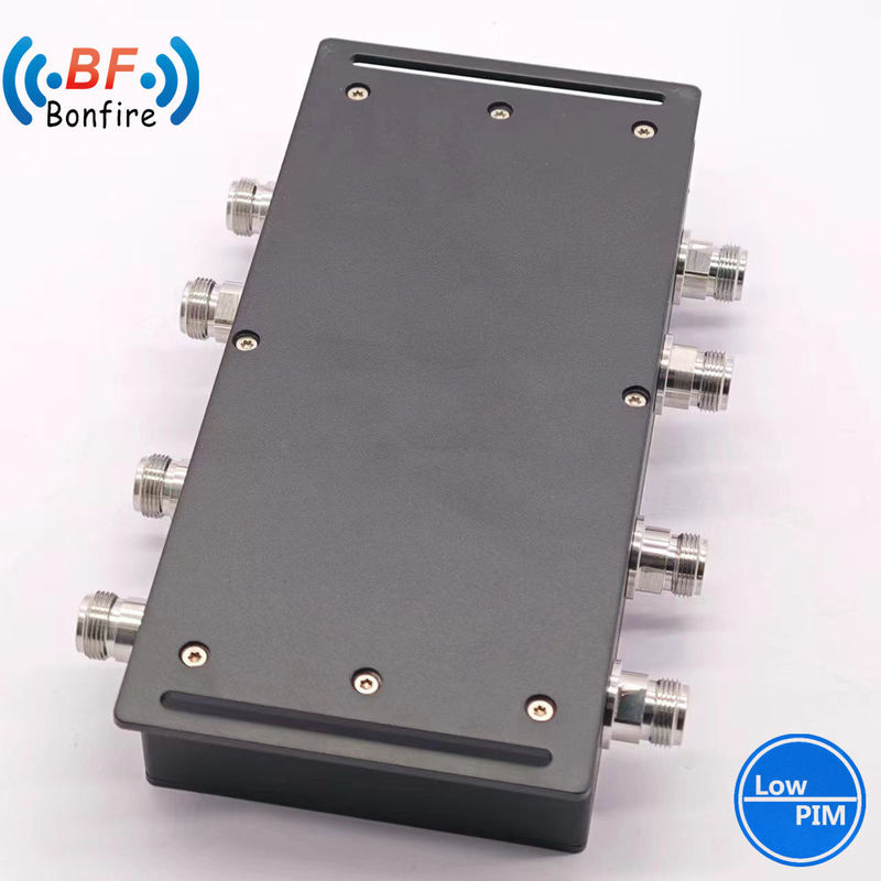 High Isolation 400W 694-3800MHz 4.3-10 Female 4 in 4 out Hybrid Coupler for Ibs Projects
