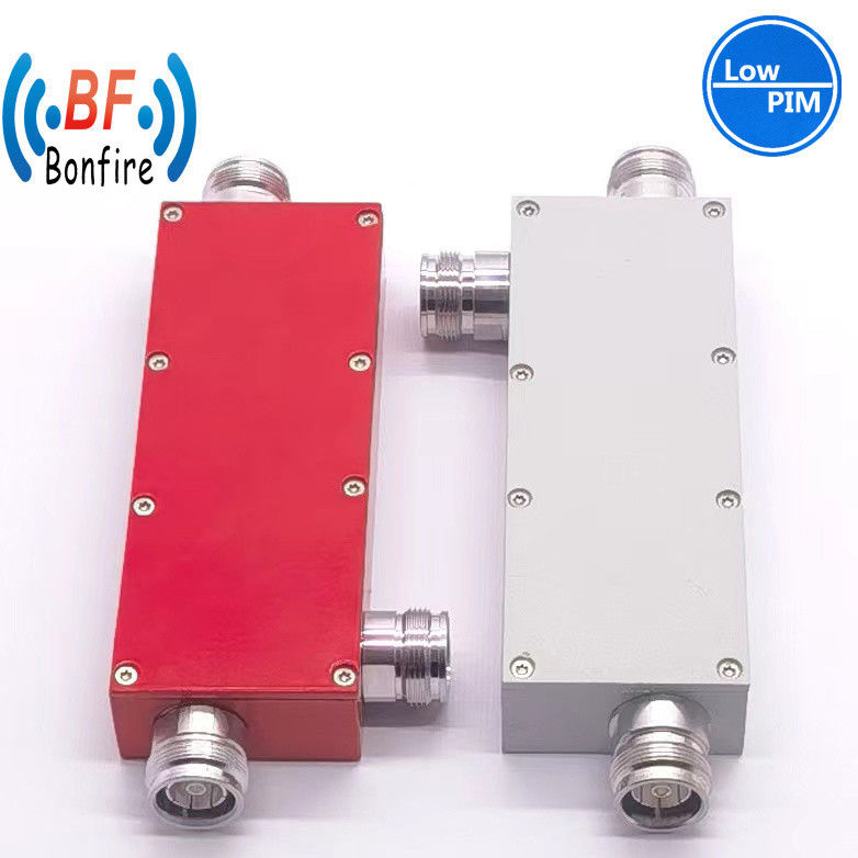 Red N Female Type 380-2700MHz Wideband RF Directional Coupler 7dB Coupling Customized