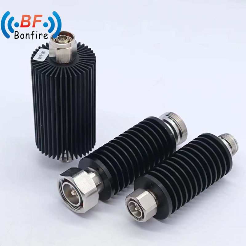 200W Adjustable Attenuator Variable Attenuator Low Pim RF Coaxial Attenuator Grey/Red