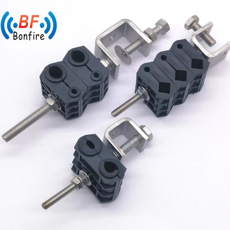 Stainless Steel RF Feeder Cable Clamp Coaxial Cable Clip with O Type Plastic